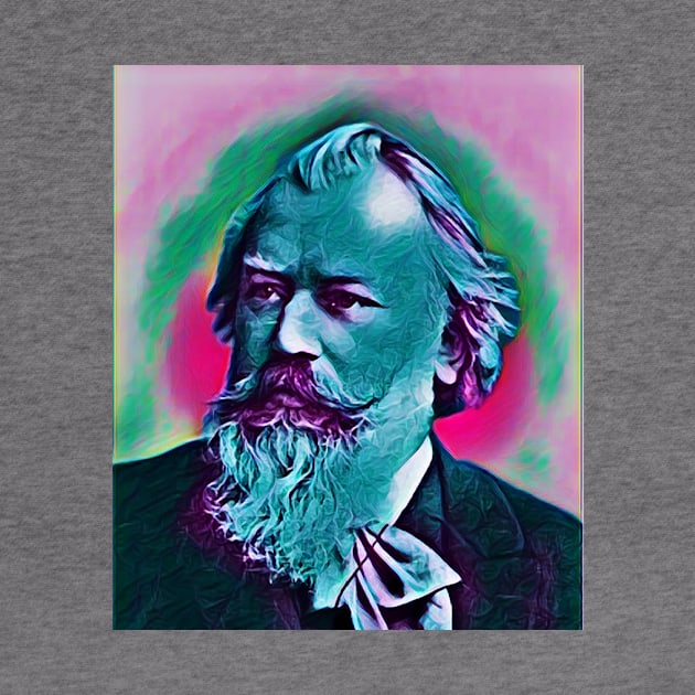 Johannes Brahms Portrait | Johannes Brahms Artwork 14 by JustLit